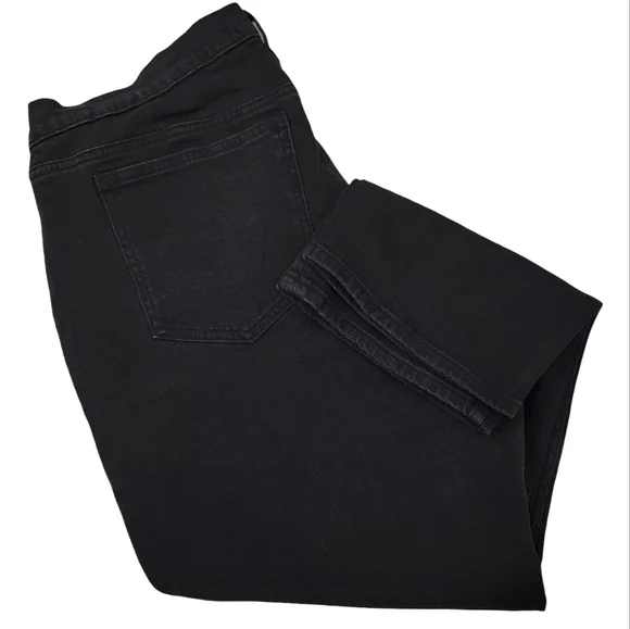 NWT Abercrombie & Fitch Maternity Ankle Straight Black Jeans Women’s 32 Short - Picture 12 of 17